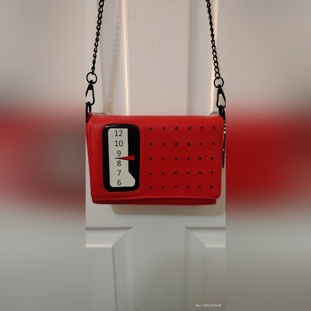 Red radio purse